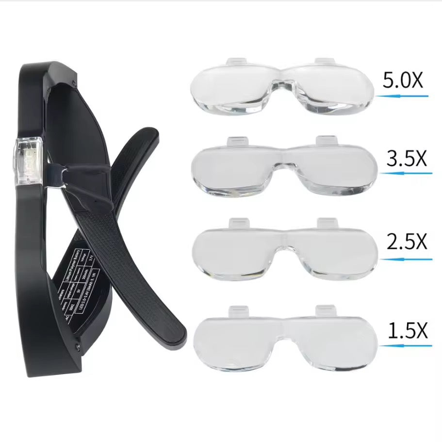 Rechargeable Lash Magnifier With LED Lights.