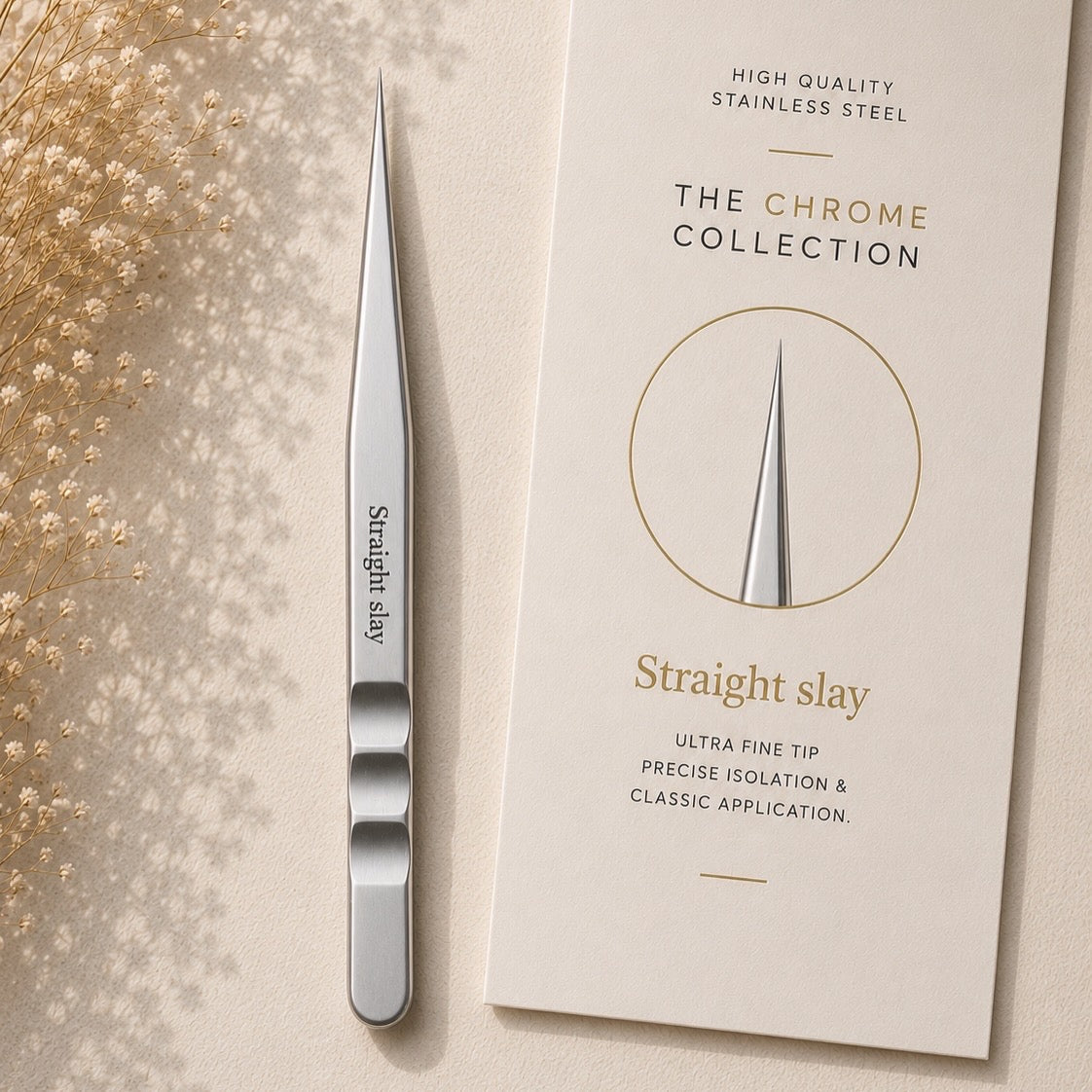 Cashmere by Sarah Chrome Collection Tweezers