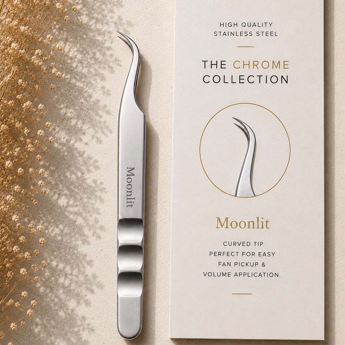 Cashmere by Sarah Chrome Collection Tweezers