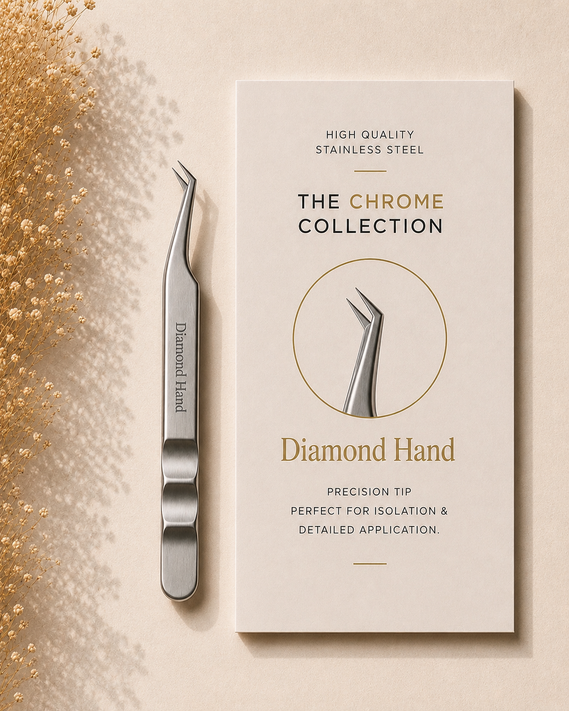 Cashmere by Sarah Chrome Collection Tweezers