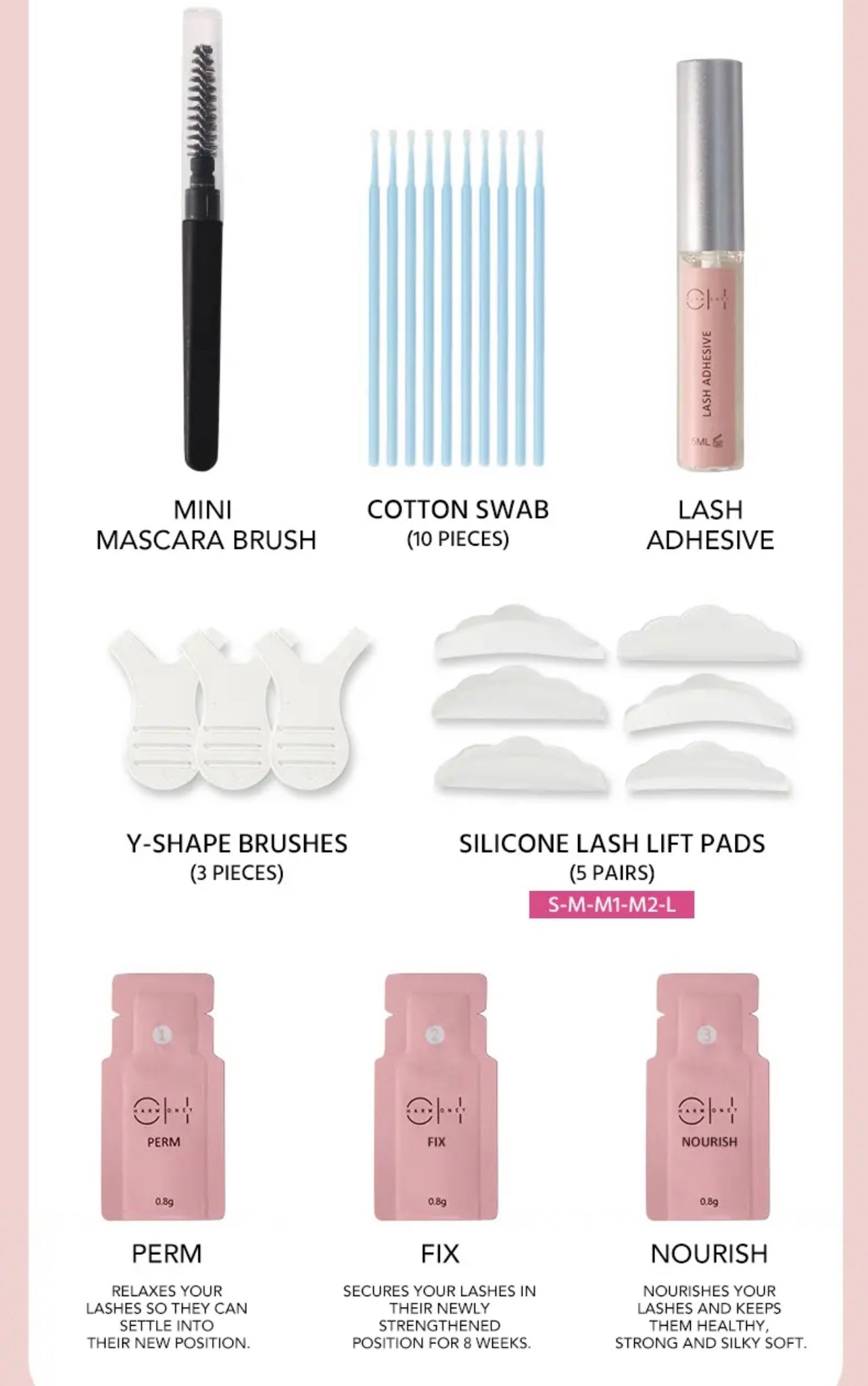 Charm Honey Lash & Brow Lifting Set