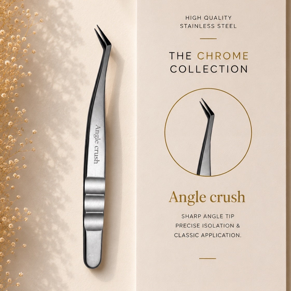 Cashmere by Sarah Chrome Collection Tweezers