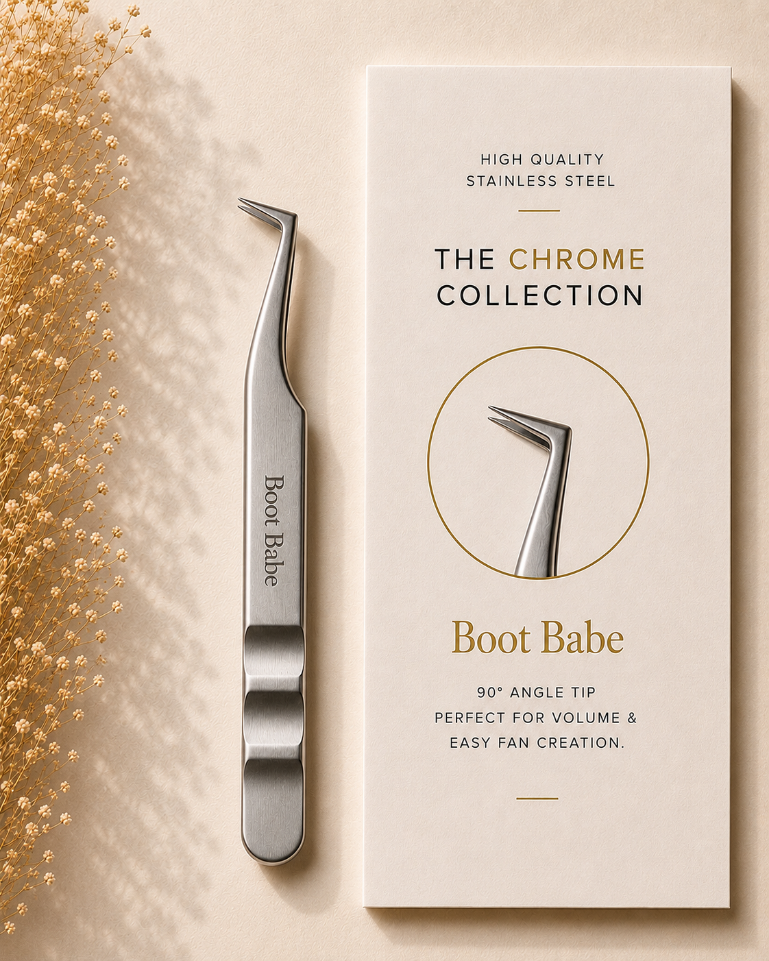 Cashmere by Sarah Chrome Collection Tweezers